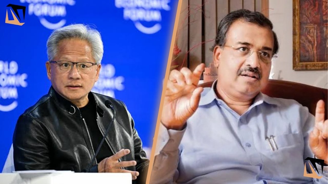 Dilip Shanghvi and Jensen Huang