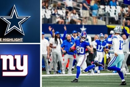 Dallas Cowboys vs New York Giants Match Player Stats