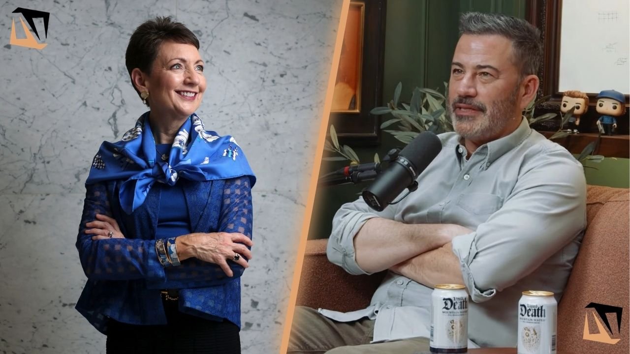 Lynn Good and Jimmy Kimmel
