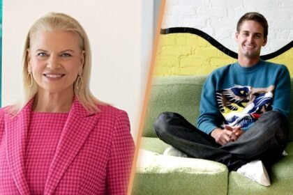 Ginni Rometty and Evan Spiegel