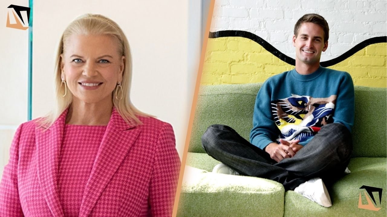 Ginni Rometty and Evan Spiegel